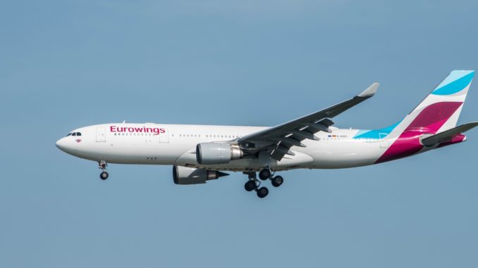 Ein Airbus A330-200 von Eurowings in Fort Myers